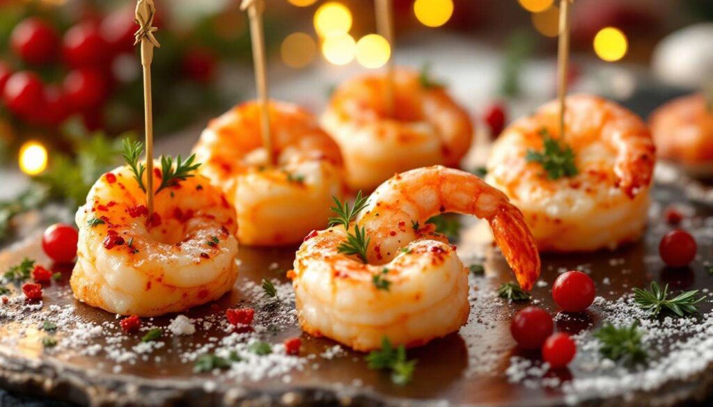 Surprenez à l’apéro avec ces 4 bouchées aux crevettes faciles et ultra savoureuses à croquer pendant les fêtes