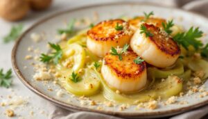 Pourquoi ce gratin poireaux–Saint-Jacques fait tout de suite “repas de fête
