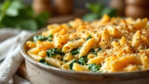 Chaleur d’hiver et saveurs fondantes : ce gratin de pâtes ricotta-épinards au fromage doré sauve vos soirs pressés