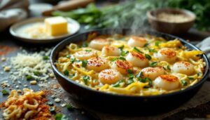 Gratin poireaux–Saint-Jacques : « si simple à faire, mais digne d’un vrai repas de fête »