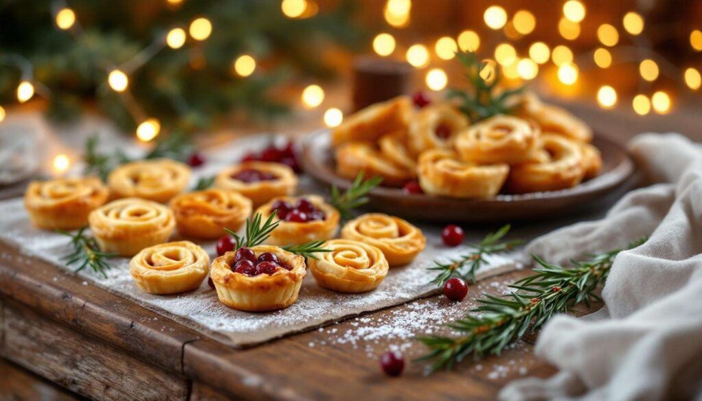 Apéro de Noël : 3 recettes gourmandes et rapides à base de pâte feuilletée pour gagner du temps