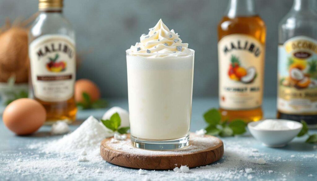 Un jour, un cocktail : Boule de neige lactée, meringue légère et éclats argentés