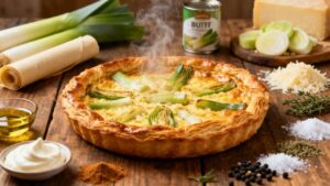 Effet crousti-doré garanti : la tarte fine aux poireaux et parmesan qui électrise vos repas d’automne en 30 minutes