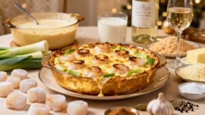Gratin poireaux–Saint-Jacques : si facile à préparer, digne d’un vrai repas de fête