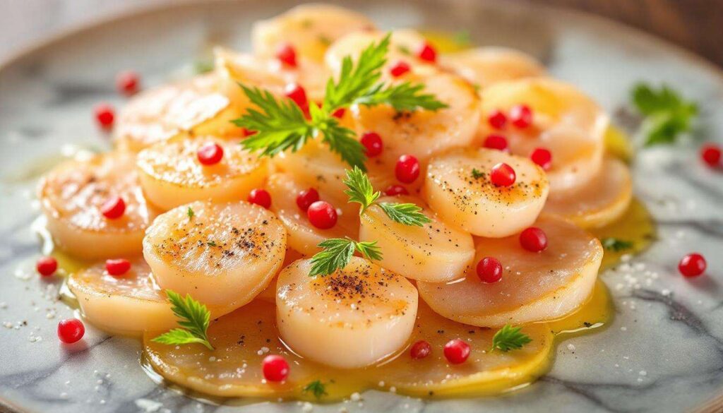 Carpaccio de Saint-Jacques : la recette de Mercotte à tester d’urgence