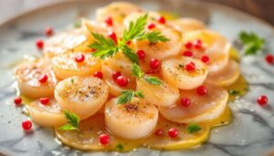Carpaccio de Saint-Jacques : la recette de Mercotte à tester d’urgence
