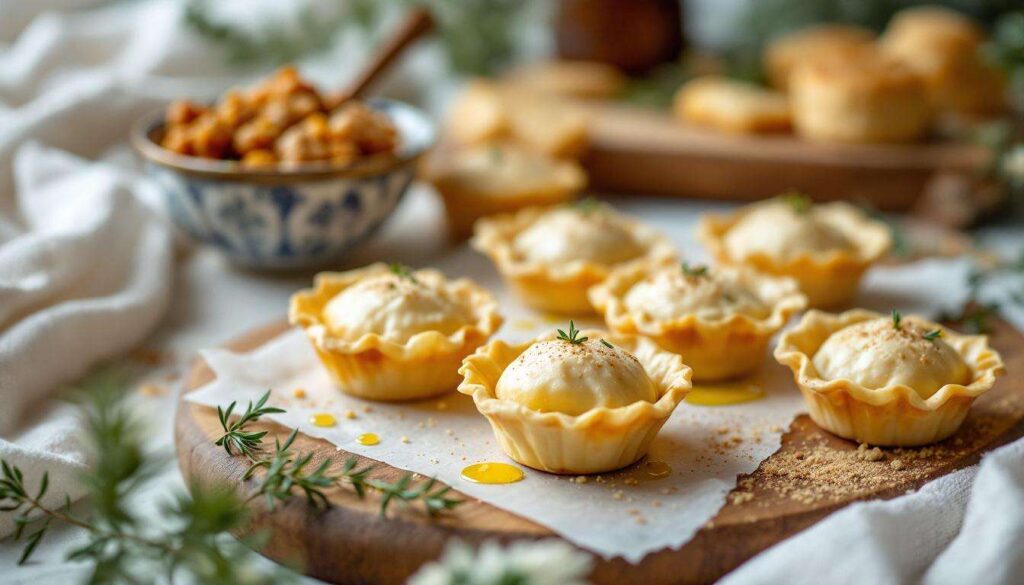 Ces mini tourtières en pâte phyllo croustillante font toujours sensation à l’apéro ou pendant les fêtes