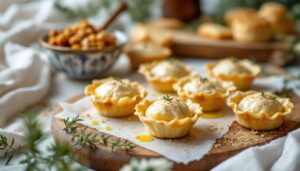 Ces mini tourtières en pâte phyllo croustillante font toujours sensation à l’apéro ou pendant les fêtes