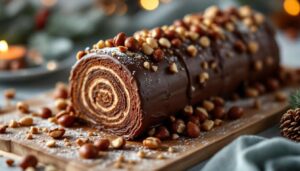 Au bon goût de chocolat et de noisettes, cette bûche glacée Picard revient à moins de 1 euro la part