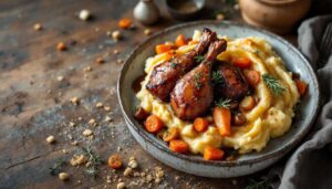 Le parmentier de canard confit version hiver : un plat complet qui réunit légumes de saison et viande pour tous les goûts