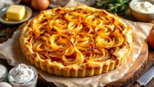 Cette tarte à l’oignon me fait craquer à chaque fois (ma recette ultra simple, ultra fondante et savoureuse)