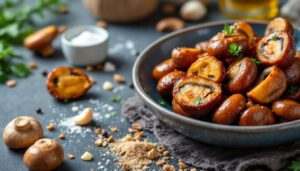 Le chef Etchebest nous dévoile sa méthode de cuisson des champignons qui fixe leur jus pour un effet caramélisé