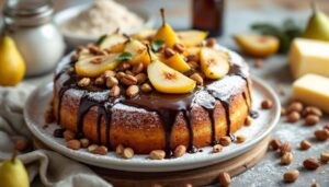 Poire, Chocolat, Noisette : le gâteau d’automne ultra-moelleux qui rend accro