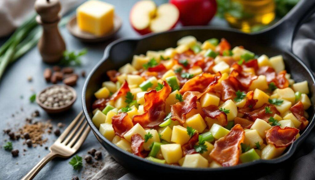 « Je la prépare en 10 minutes pour toute la famille » : ma poêlée poireaux-pommes-lardons ultra simple et rapide