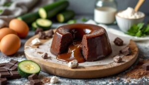 Cet ingrédient peu calorique apporte une texture ultra fondante au fondant au chocolat – il remplace le beurre