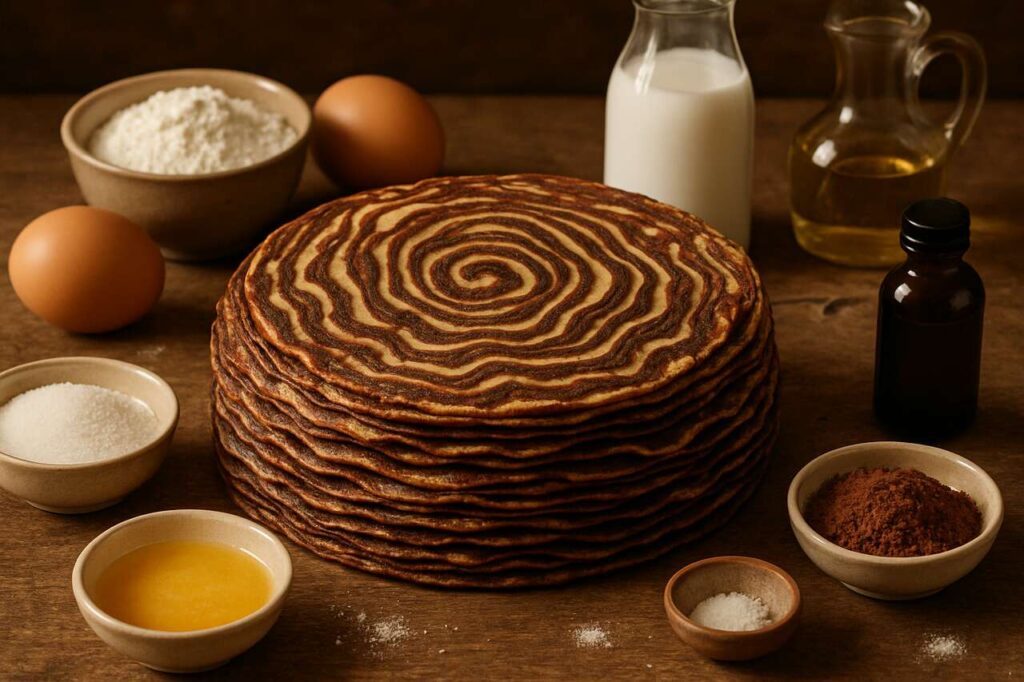 Crêpes zébrées hypnotiques cacao-vanille : la gourmandise qui met de la magie à table pour la Chandeleur