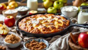Je prépare ce gâteau aux pommes à la poêle : ultra simple, rapide, sans four et 100 % réconfortant