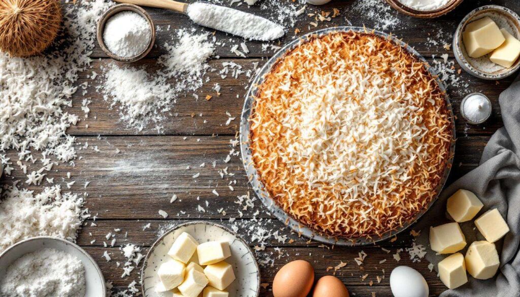 Gâteau à la noix de coco râpée