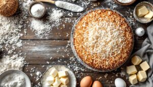 Gâteau à la noix de coco râpée