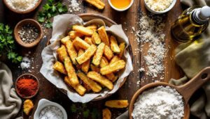 « Je les prépare en 20 minutes pour l'apéro » : ces frites de courgette au parmesan croustillants sans friture font l'unanimité