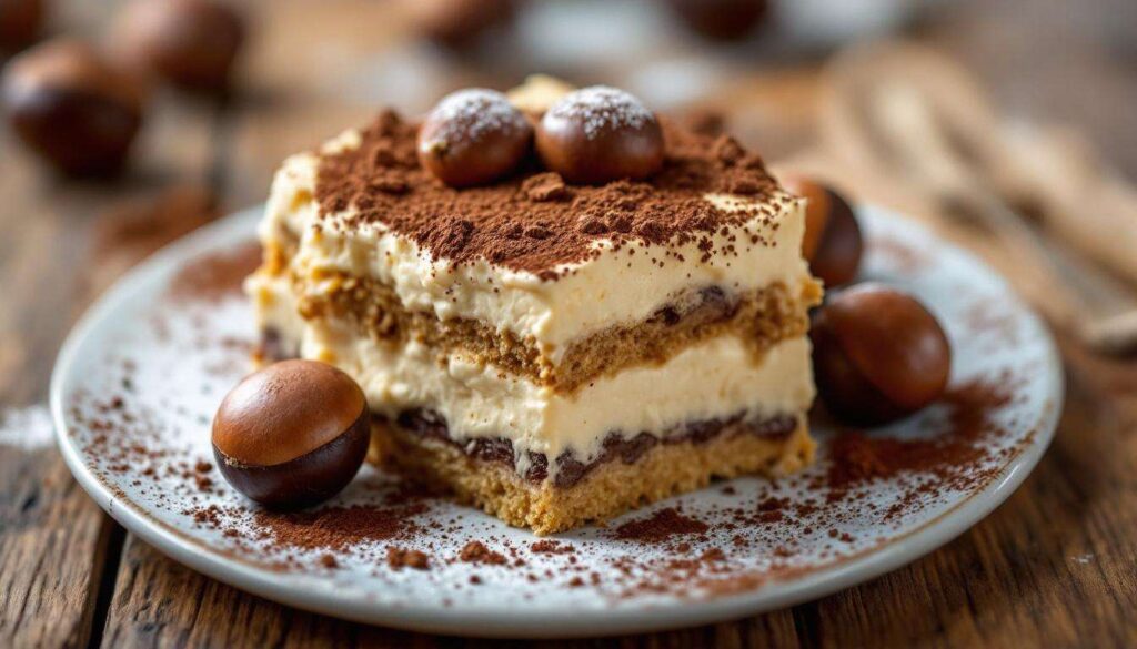 J’ai goûté ce tiramisu à la crème de marrons noté 4,7/5 : un vrai régal !