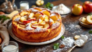 Ce gâteau aux pommes sans four qui va te sauver (prêt en 10 min à la poêle)