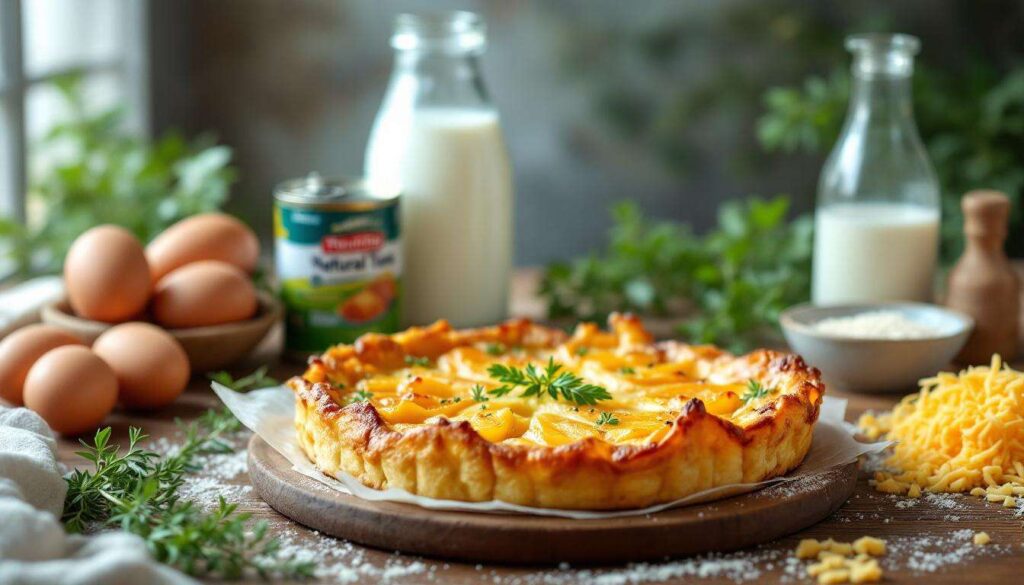 Marre des quiches ? Essayez ce clafoutis pommes de terre et thon : fondant, prêt en 5 minutes