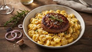 Recette du haché Charal et son risotto de coquillettes