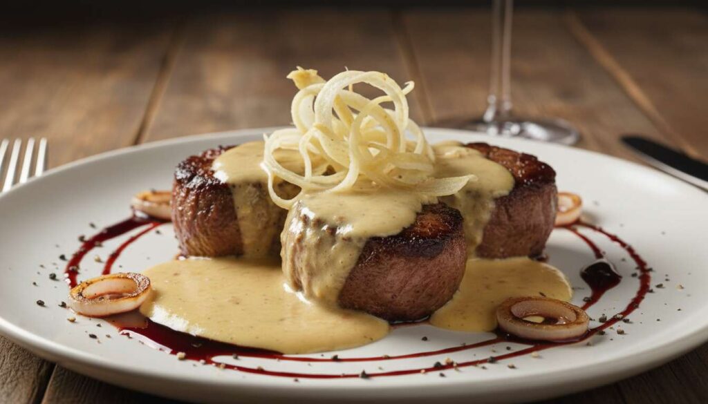 Médailon de boeuf, sauce foie gras et céleri : recette gourmande