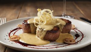 Médailon de boeuf, sauce foie gras et céleri : recette gourmande