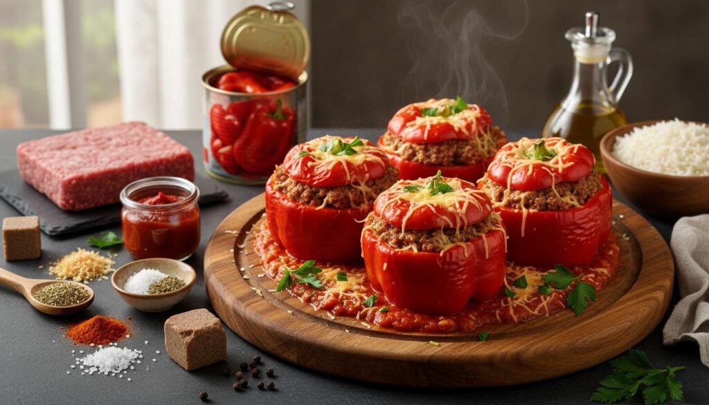 Recette de poivrons farcis au bœuf haché : un plat savoureux