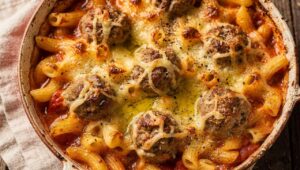 Recette de gratin de macaronis et boulettes Charal