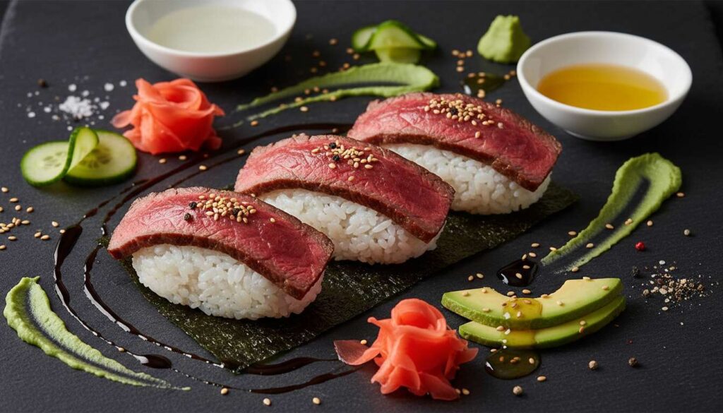Recette de sushi de boeuf par Charal