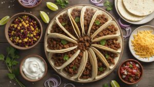 Tacos au bœuf haché à partager : recette savoureuse