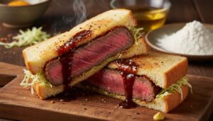 Recette : katsu sando au bœuf savoureux