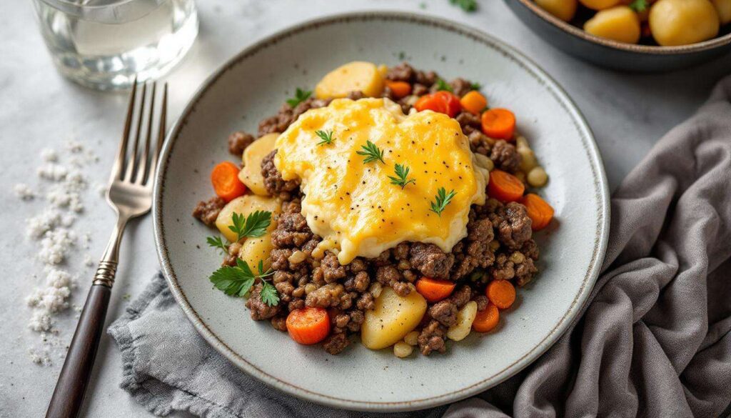Parmentier de boeuf aux légumes anciens : recette savoureuse