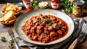 Boeuf bourguignon express à la tomate : recette savoureuse et rapide