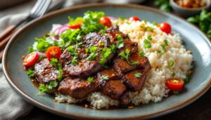 Recette de bœuf loc lac : parfum d'asie