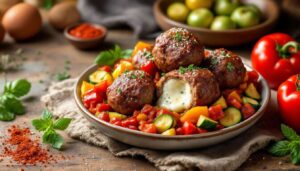Boulettes de bœuf cœur fondant : recette et poêlée de légumes