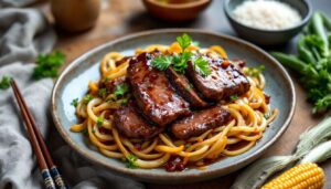 Bœuf aux oignons à la chinoise : recette gourmande et exotique