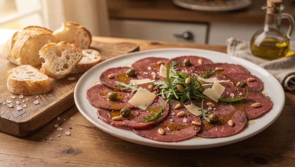 Tapas au carpaccio de bœuf : recette savoureuse et facile