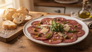 Tapas au carpaccio de bœuf : recette savoureuse et facile