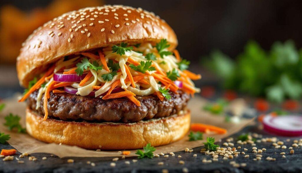 Burger aux saveurs asiatiques : recette délicieuse par Charal