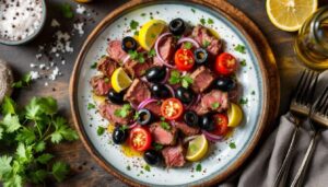 Ceviche de bœuf Charal : recette aux tomates et olives