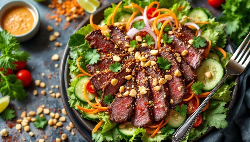 Salade de bœuf légère et croquante : la recette facile