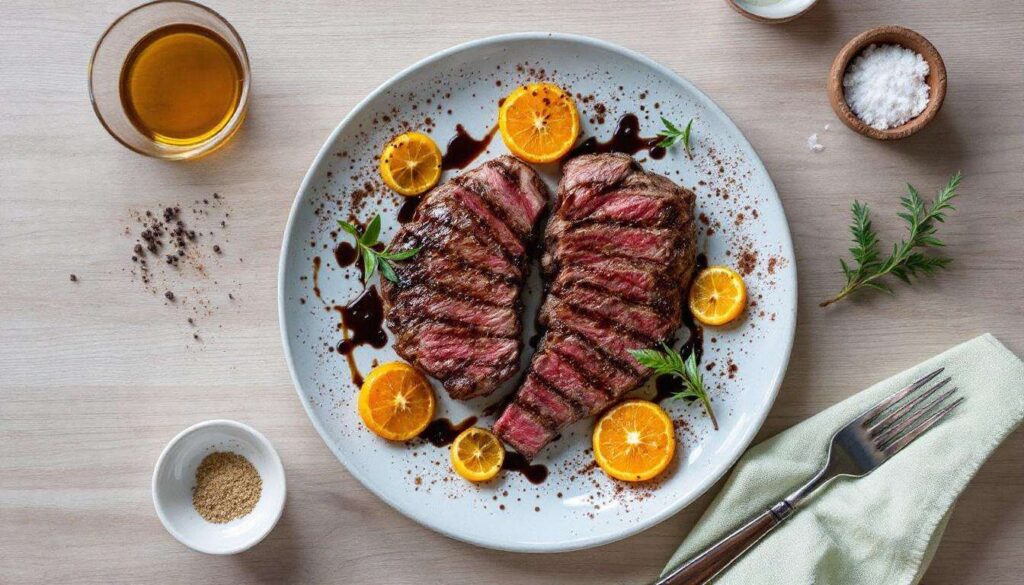 Pavé de bœuf mariné au kumquat de Janeiro : une recette exotique