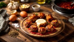Boulettes de boeuf cœur fondant à la mozzarella : la recette savoureuse