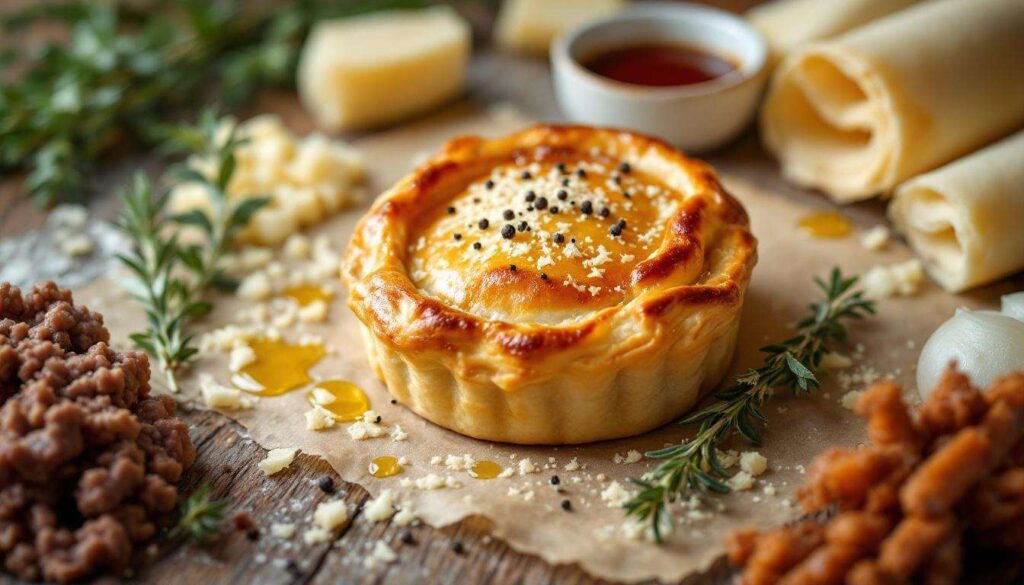 Recette : mini tourte de bœuf au Comté
