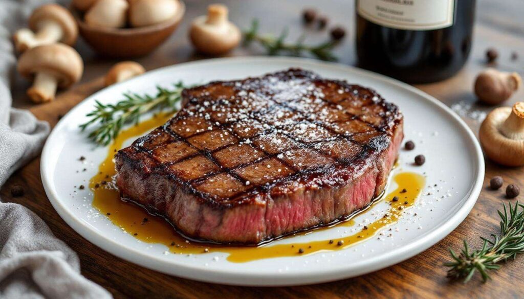 Recette de pièce de bœuf aux saveurs forestières