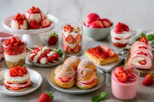 12 desserts aux fraises fraîches rapides en moins de 20 min